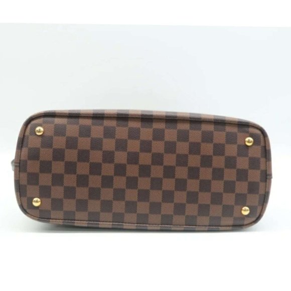 100% Authentic Louis Vuitton Kensington Brown Damier Ebene Canvas Satchel Bag - Picture 5 of 12